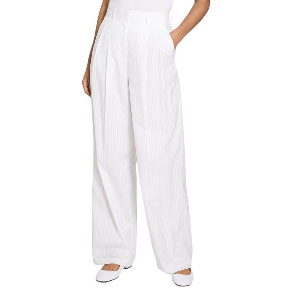 Theory Womens  Double Pleat Pant, White